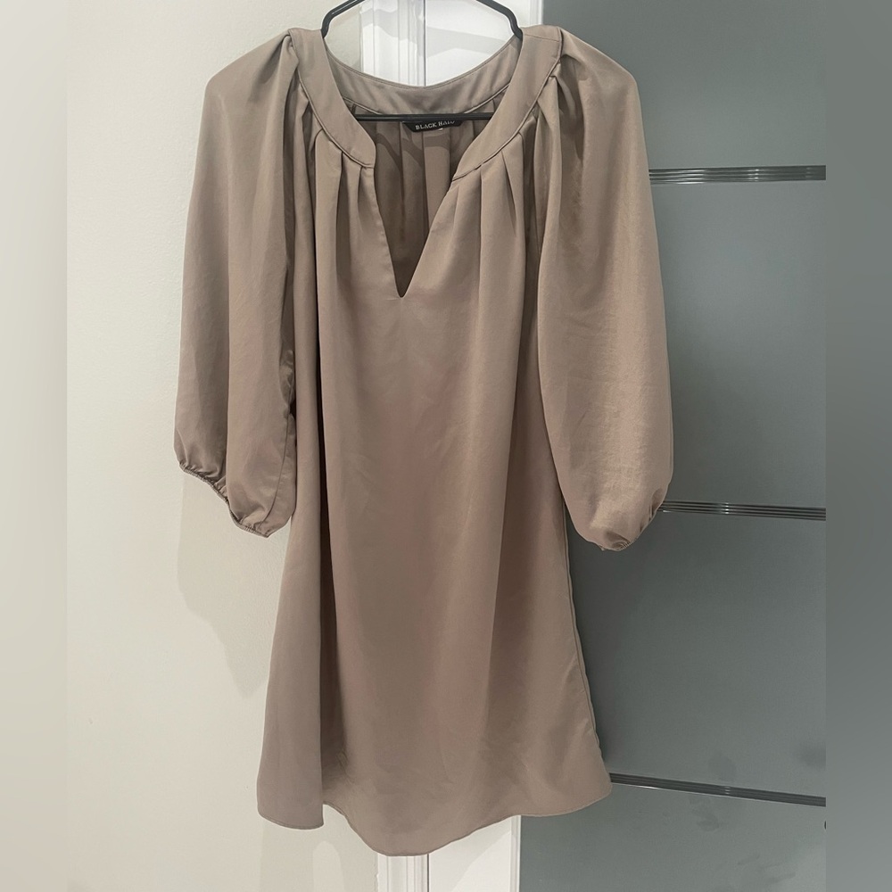 Black Halo Taupe Dress
